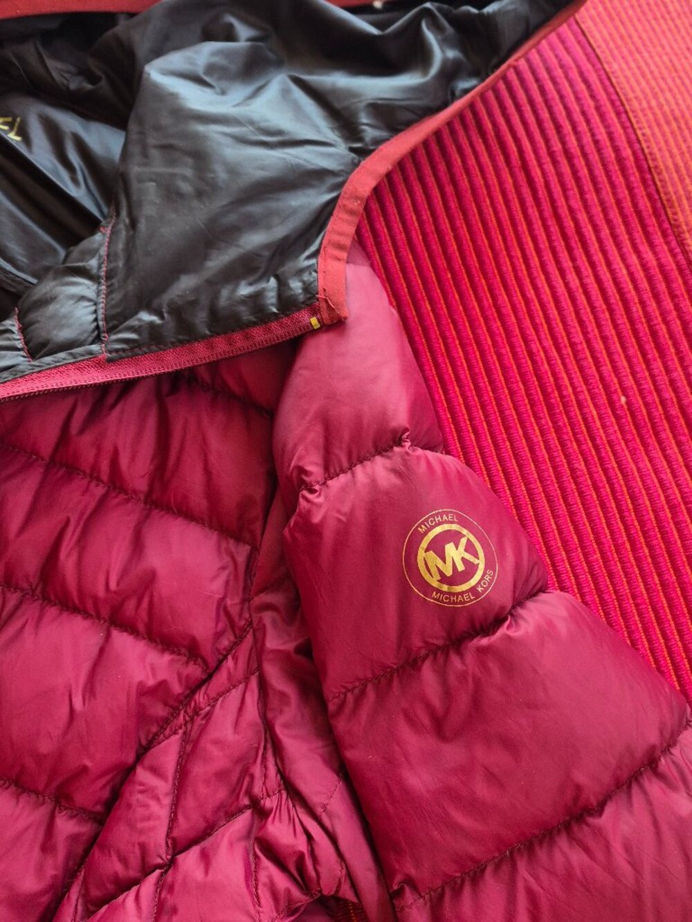 Michael Kors red Packable Puffer size 0X